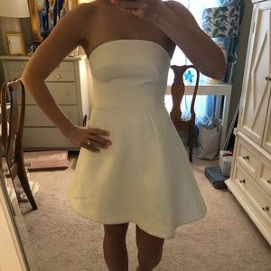 Keepsake white strapless dress